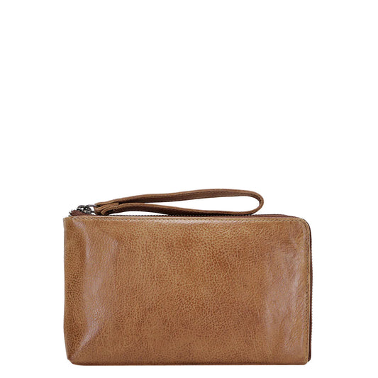 Muse Leather Wristlet