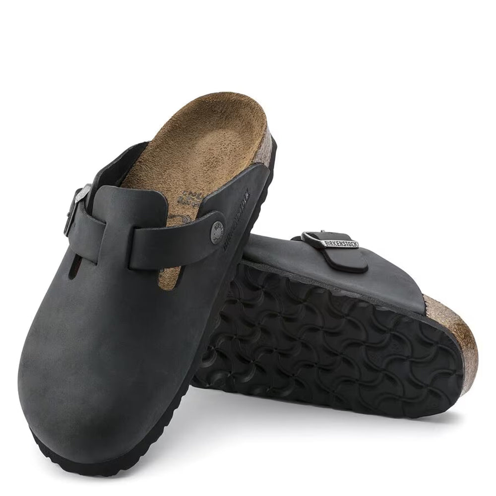 Boston Soft Footbed Oiled Leather Clog(R/W)