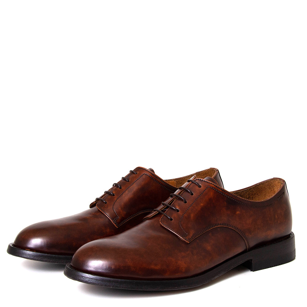 Alexander Hotto 66010 Aiden. Men's Italian tan leather derby shoe.