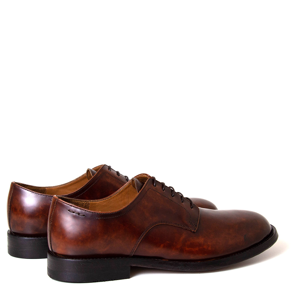 Alexander Hotto 66010 Aiden. Men's Italian tan leather derby shoe.