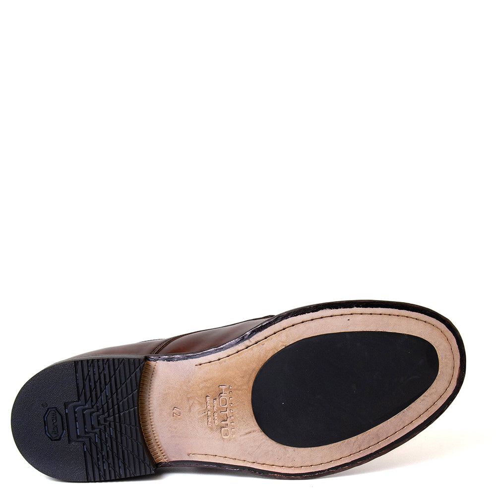 Alexander Hotto 66010 Aiden. Men's Italian tan leather derby shoe.