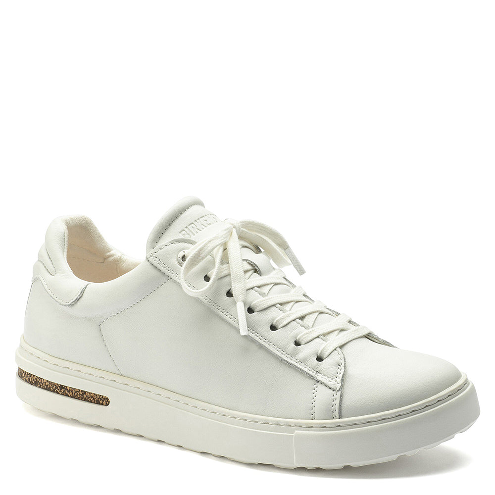 Birkenstock bend low. Unisex white leather comfort casual sneaker.