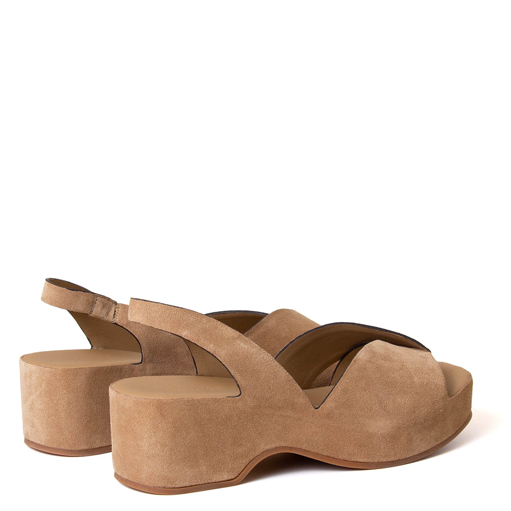 Vetro 11730 Women's Platform Suede Leather Sandal