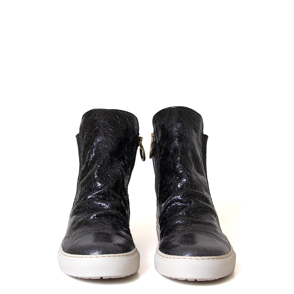Bret Women's High-Rise Leather Sneaker