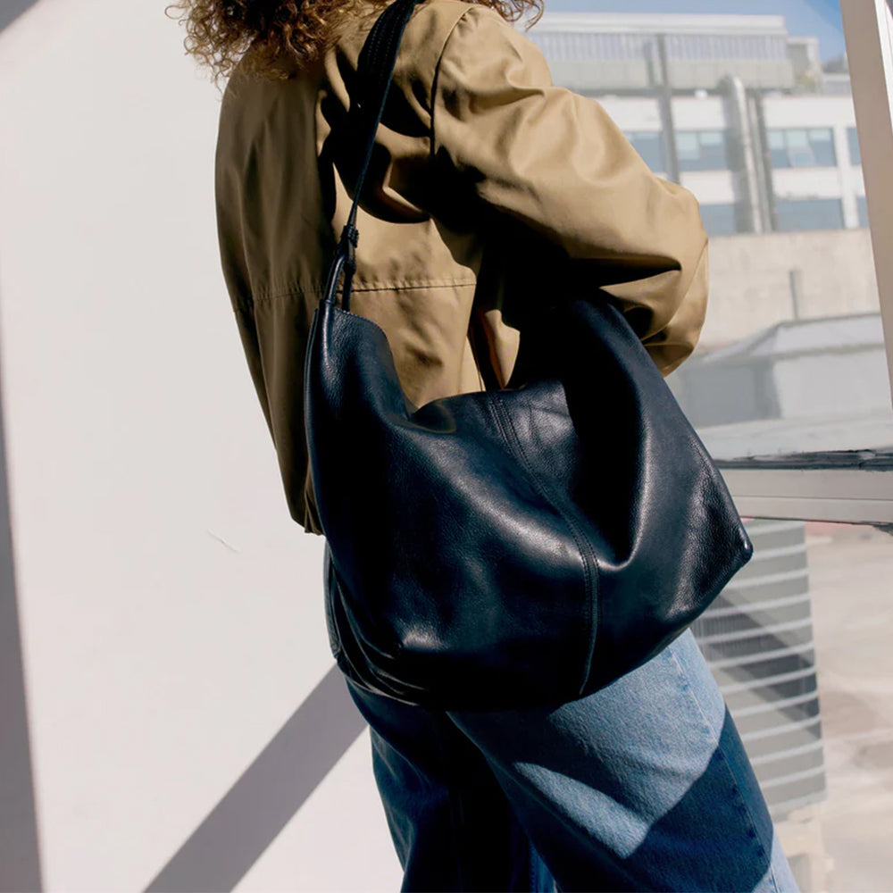 Lyons Leather Shoulder Bag