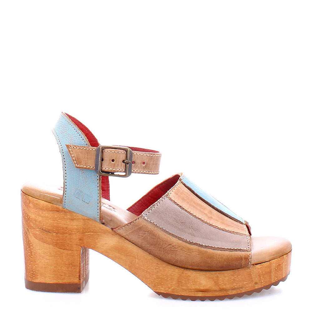 Jetsetter Women's Leather Wooden Heeled Clog