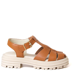 Delfina Women's Platform Leather Sandal