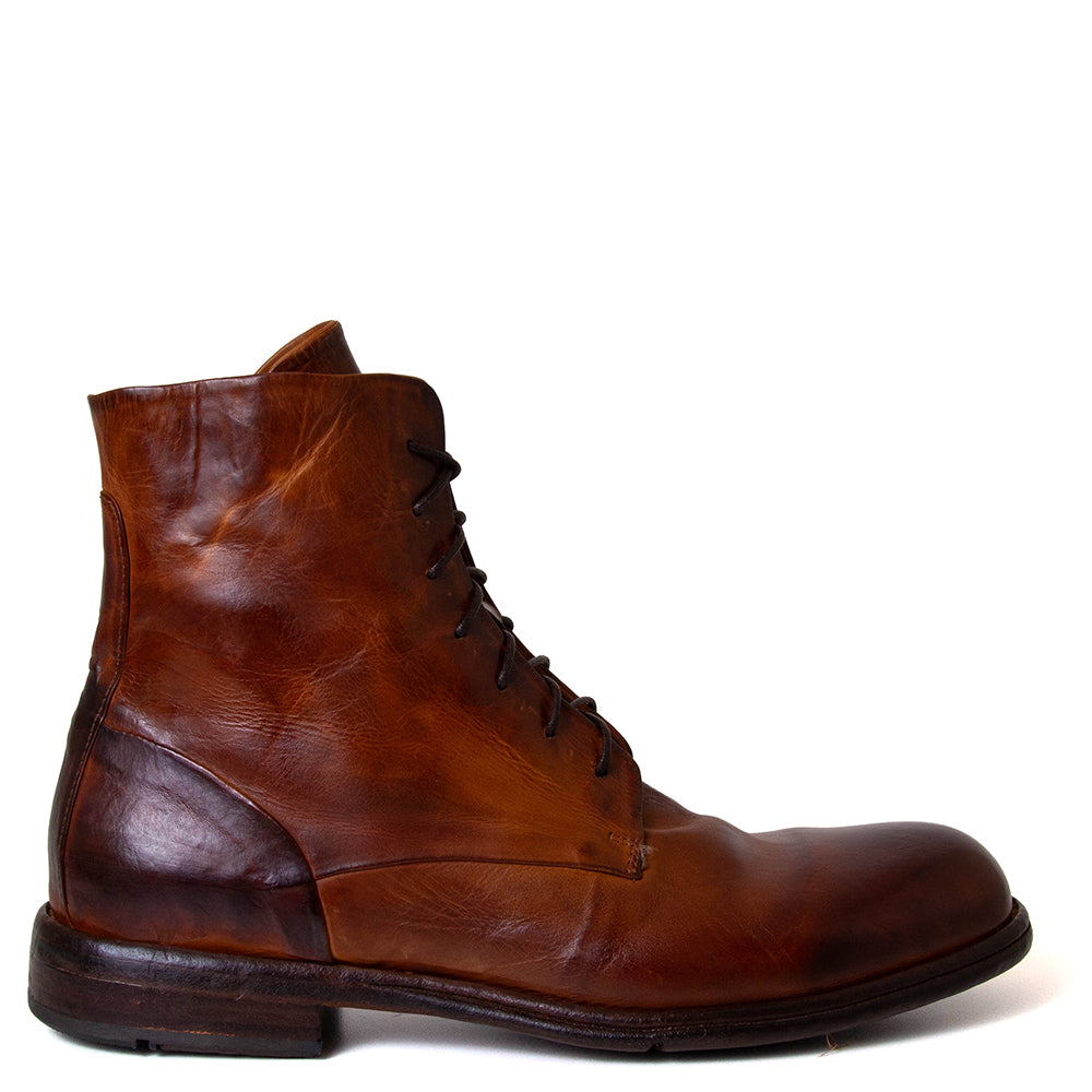 Men\'s Lemargo Italian Brown Leather Boots Lemargo DF14A Mid-Brown – 124 Shoes main image 2