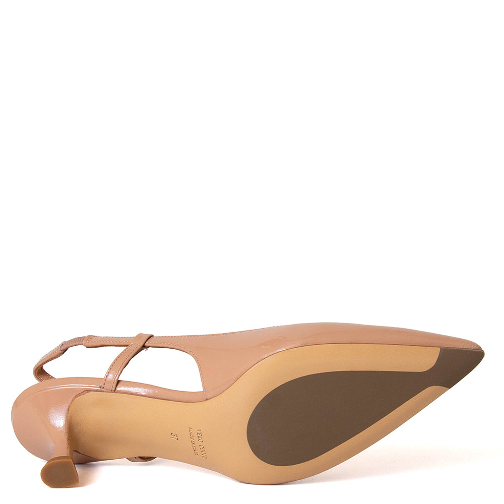 Naomi U307S Women's Patent Leather Slingback Pump