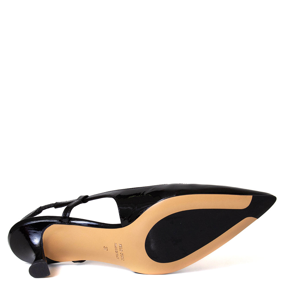 Naomi U307S Women's Patent Leather Slingback Pump