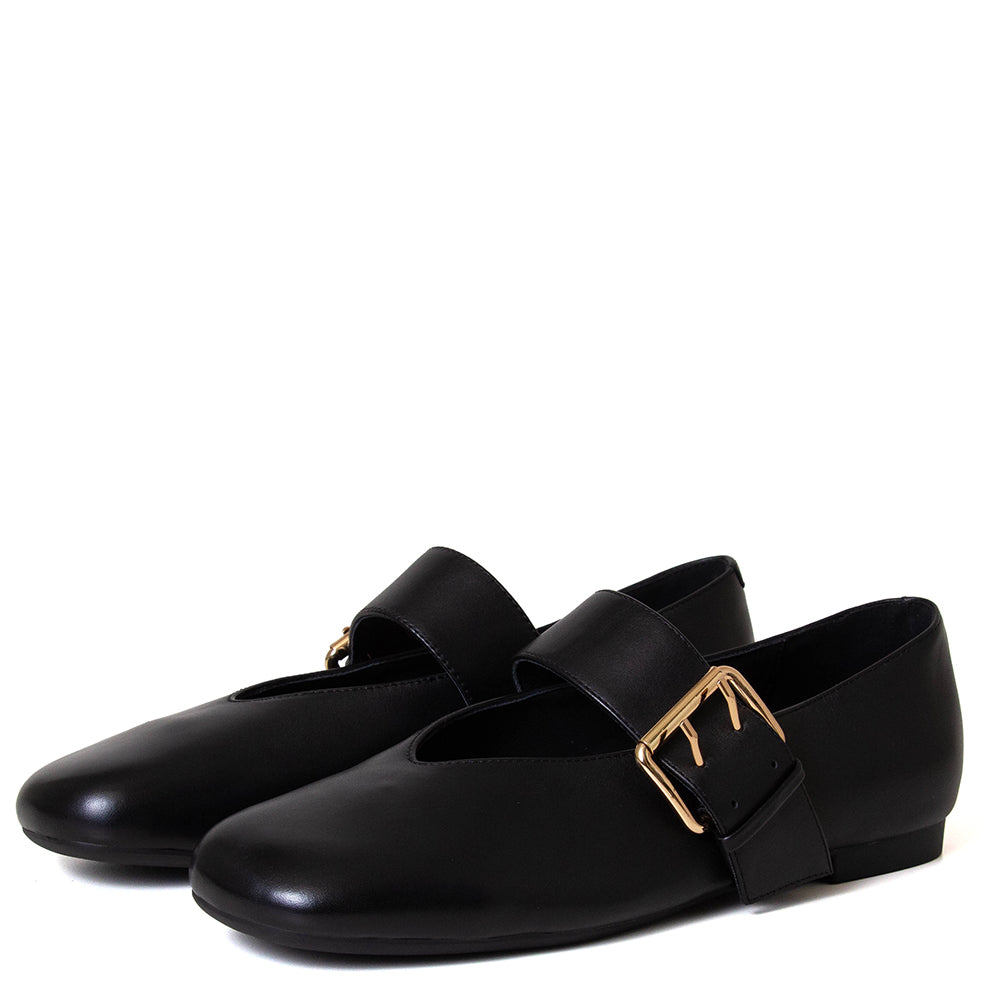 Buckles Women's Leather Mary Jane
