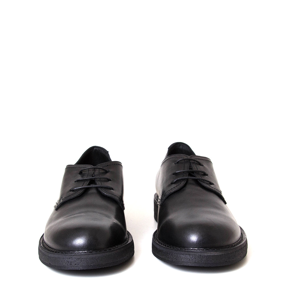 Pantanetti 18413E Pride. Men's black leather dress derby shoe. Made in Italy.