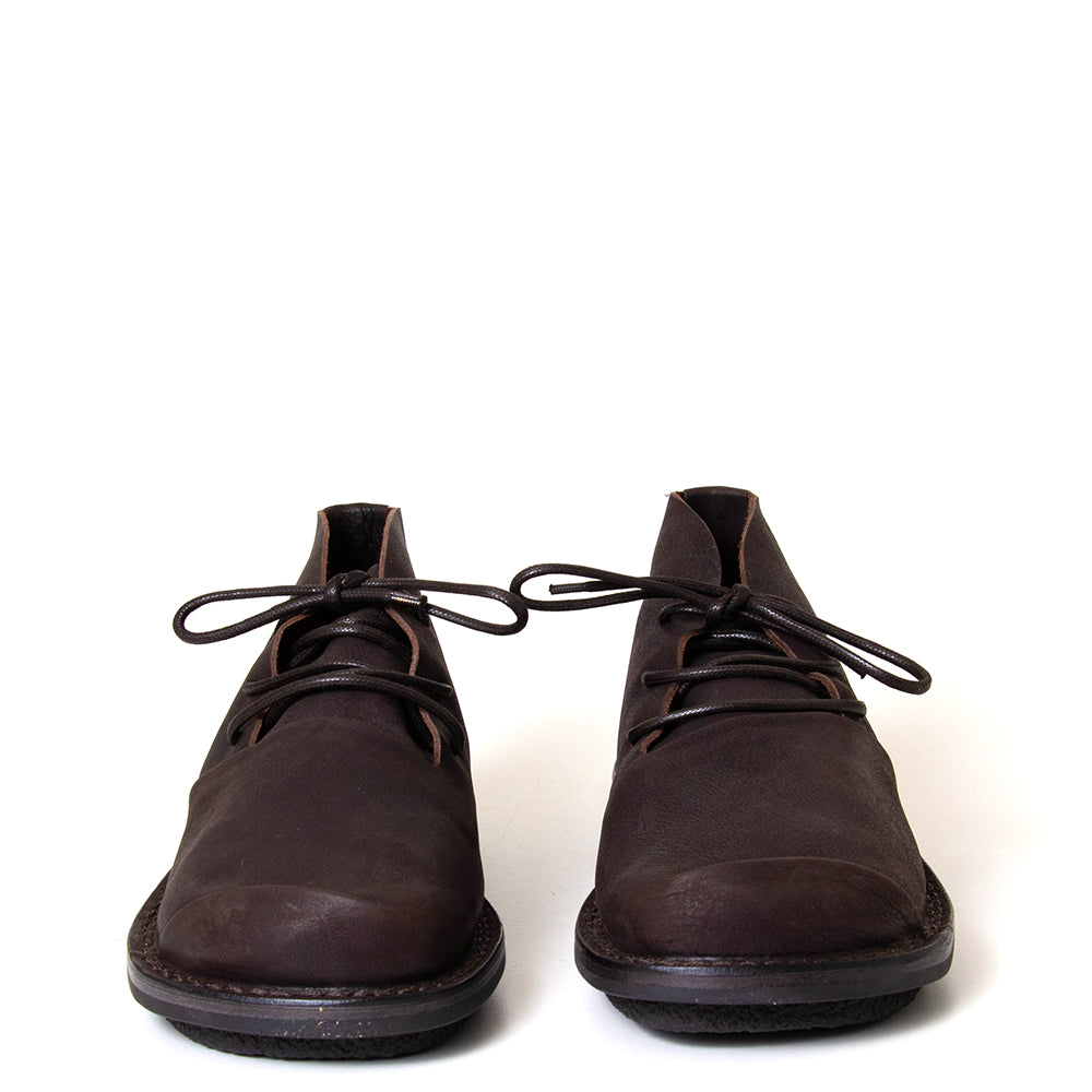 Trippen Cosmos. Men's dark brown chukka boot. Made in Germany.
