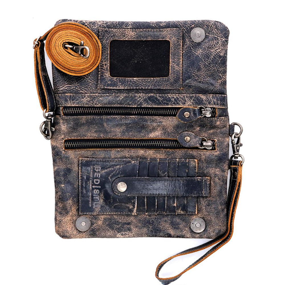 Cadence Leather Wallet / Clutch / Crossbody Bag