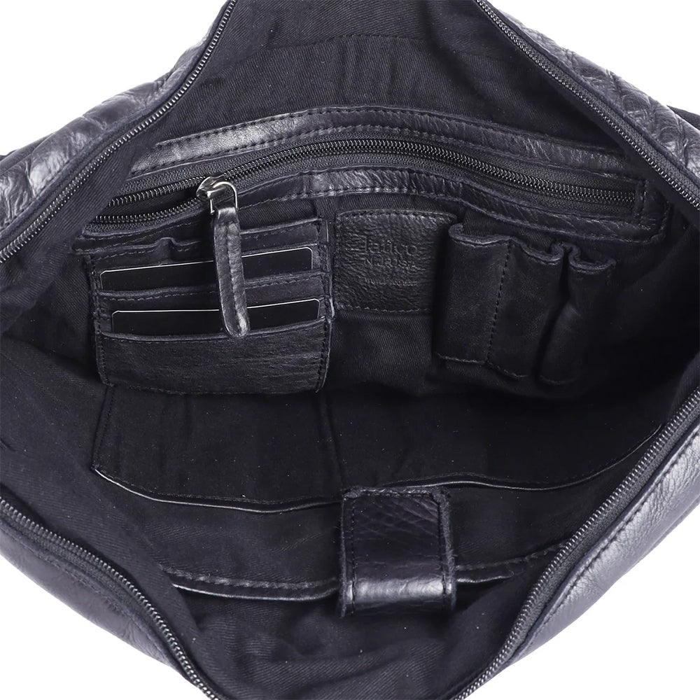 Spring St. Men's Leather Messenger Bag