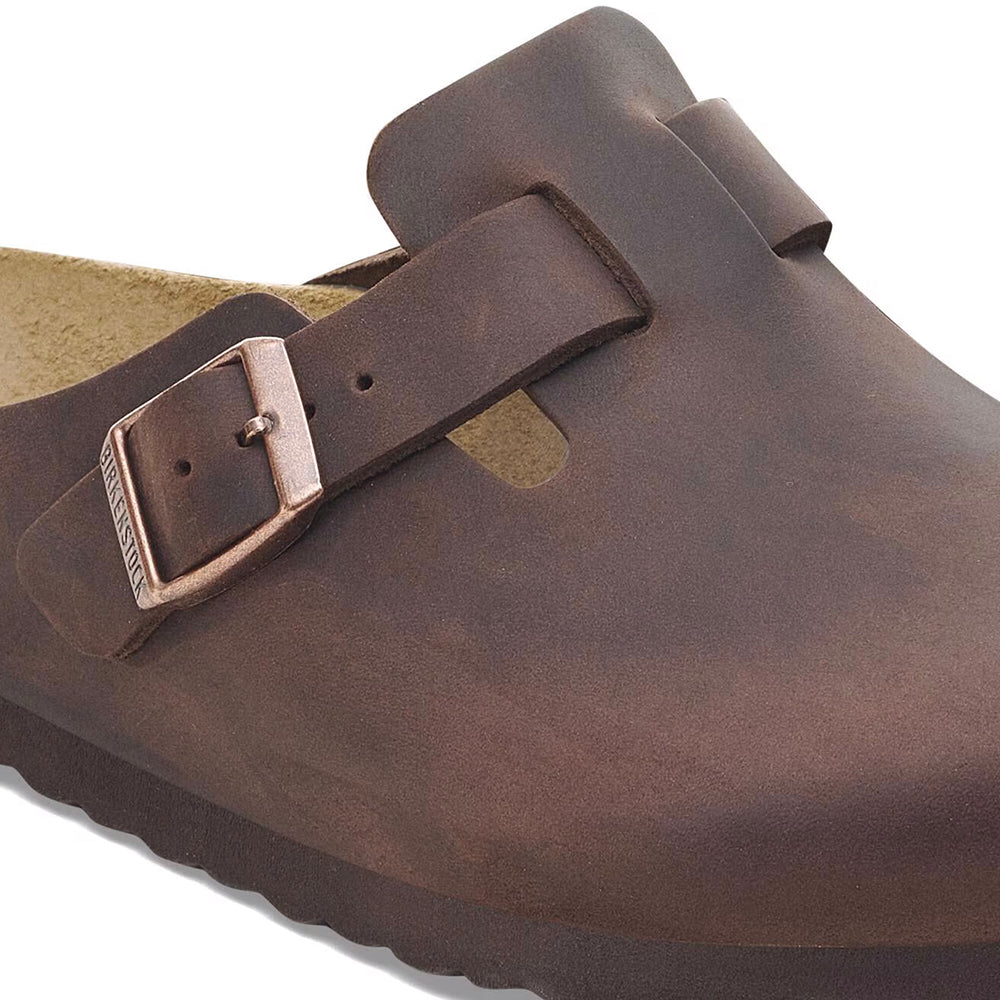 Boston Soft Footbed Oiled Leather Clog(R/W)