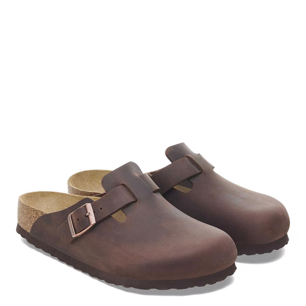 Boston Soft Footbed Oiled Leather Clog(R/W)