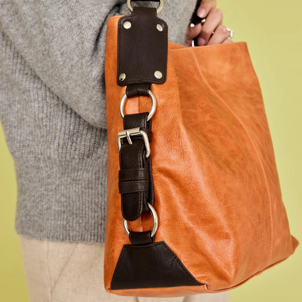 Simone MD Leather Shoulder Bag
