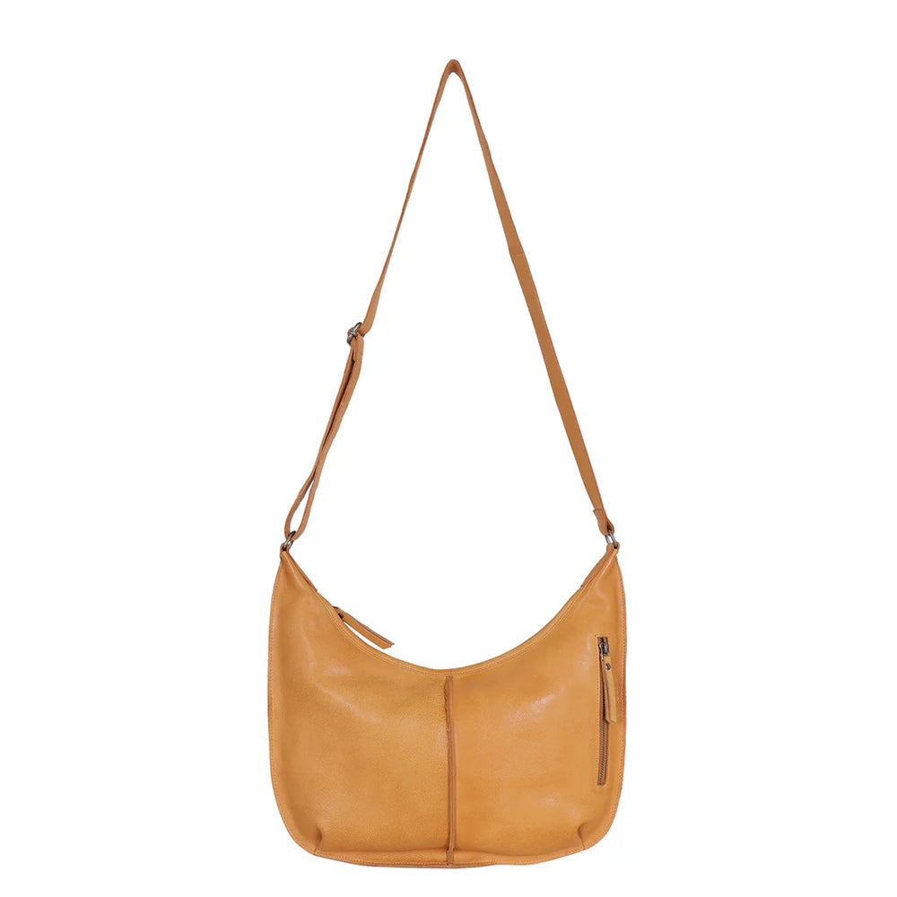 Trippen Crossbody Unisex Leather Shoulder Bag in Black – Bulo