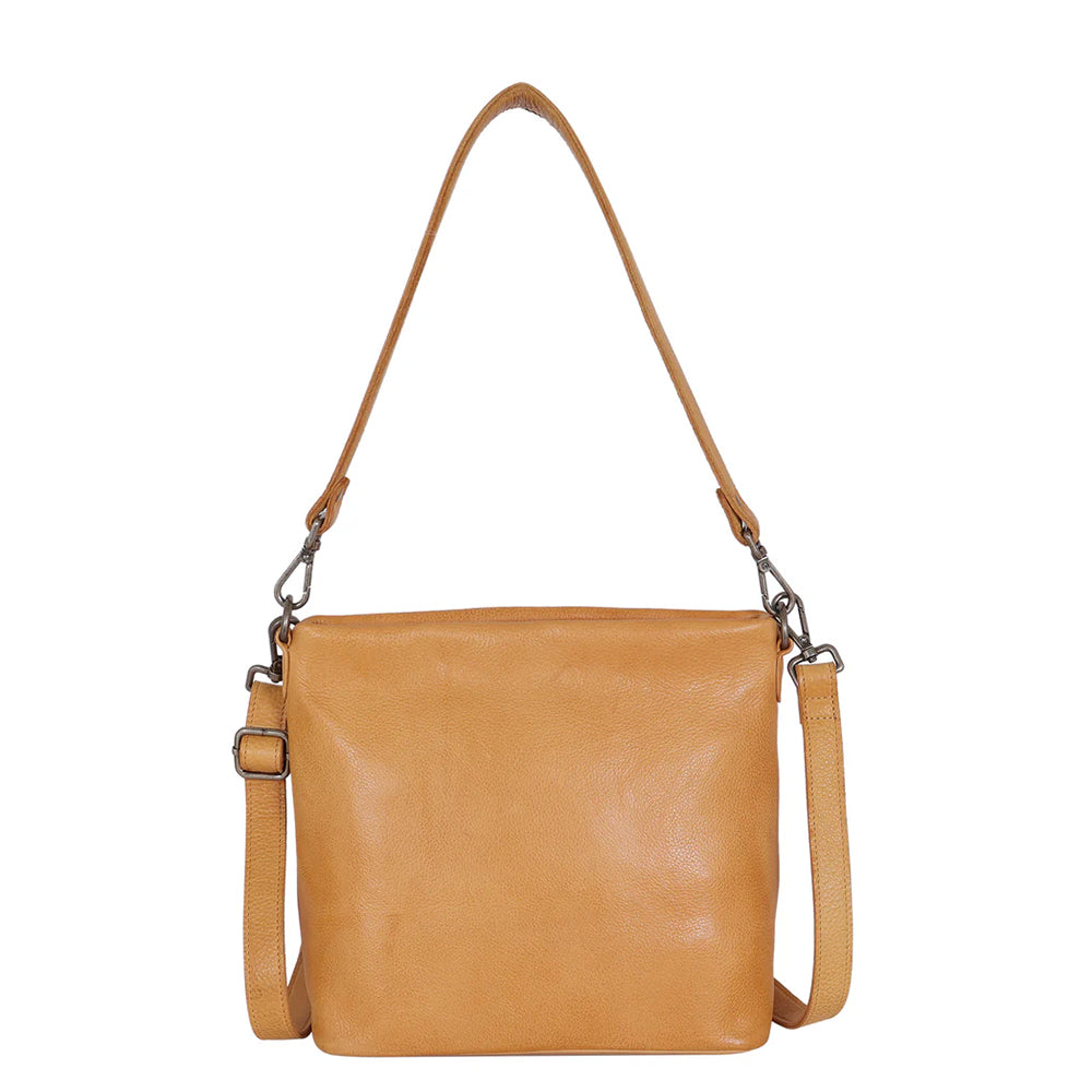 Trippen Crossbody Unisex Leather Shoulder Bag in Black – Bulo