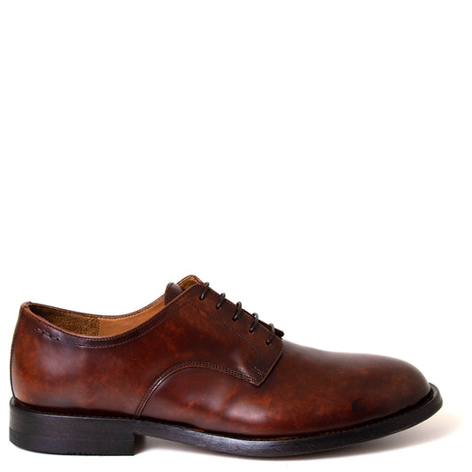 Alexander Hotto 66010 Aiden. Men's Italian tan leather derby shoe.