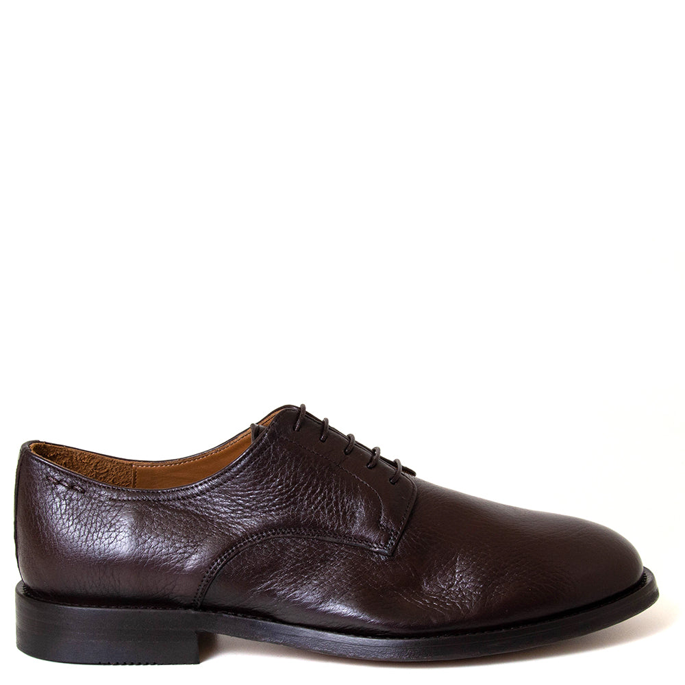 Alexander Hotto 66010 Aiden. Men's Italian brown leather derby shoe.