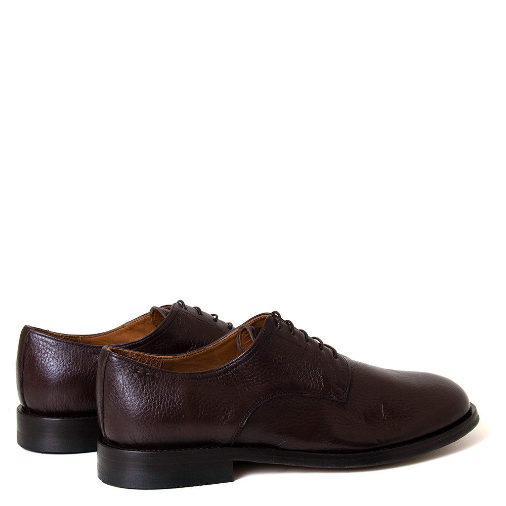 Alexander Hotto 66010 Aiden. Men's Italian brown leather derby shoe.