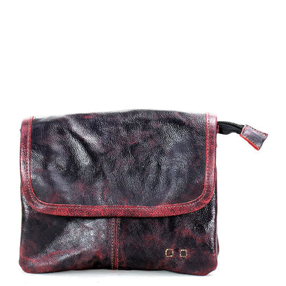 Bed Stu Ziggy. Clutch, crossbody in mixed washed leather with pockets.