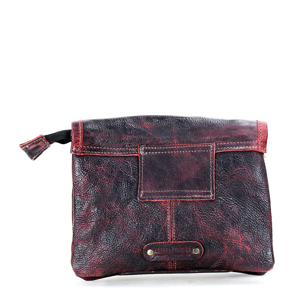 Bed Stu Ziggy. Clutch, crossbody in mixed washed leather with pockets.