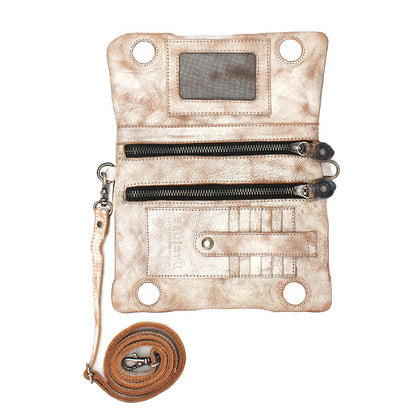 Cadence PW Leather Wallet / Clutch / Crossbody Bag