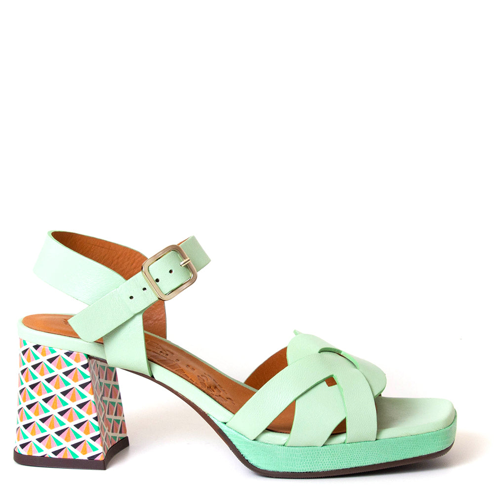 Gaura 44 Women's Heeled Leather Sandal