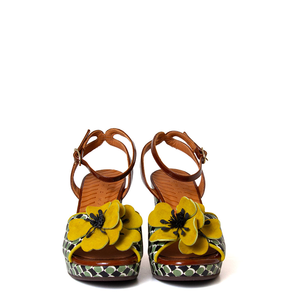 Kaski 48 Women's Heeled Leather Sandal