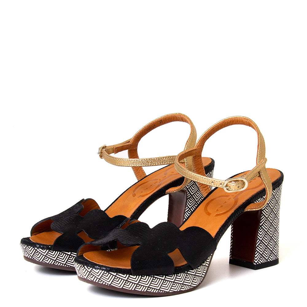 Kelis 46 Women's Heeled Leather Sandal