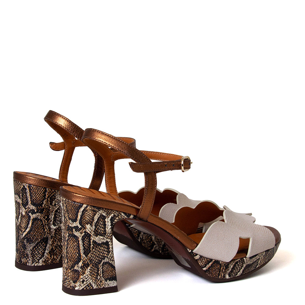 Kelis 48 Women's Heeled Leather Sandal