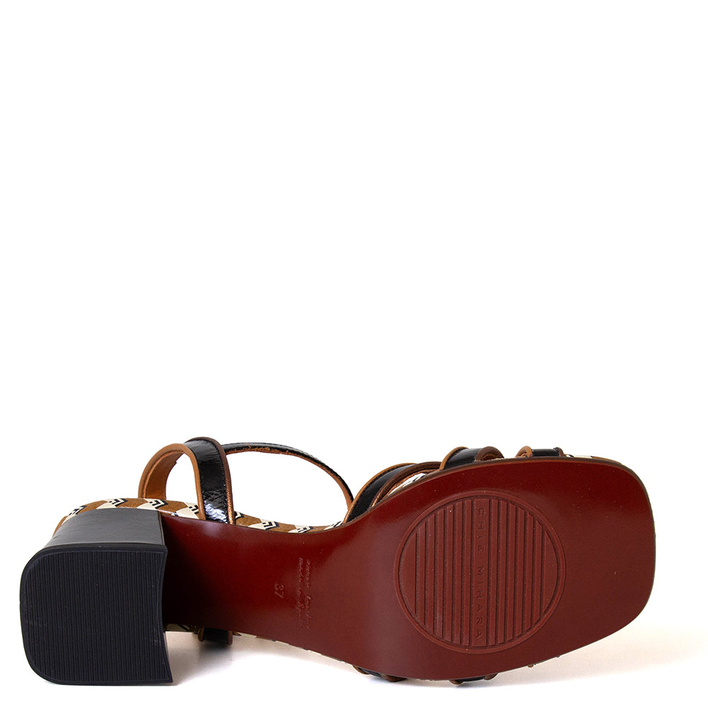 Leilah Women's Heeled Leather Sandal