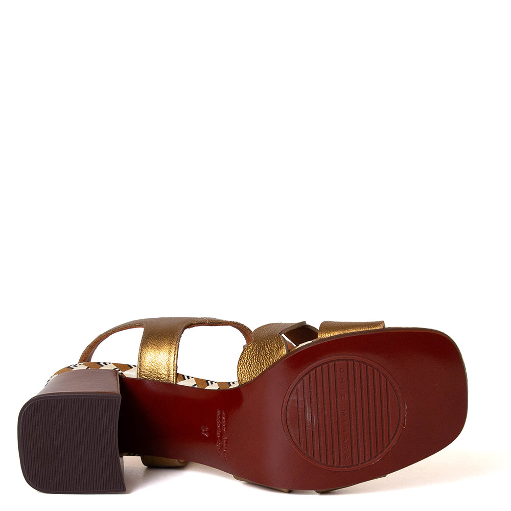 Linaza Women's Heeled Leather Sandal
