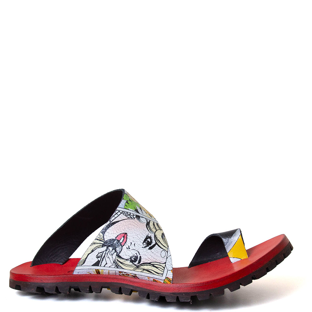 Thong-V Women's Leather Sandal