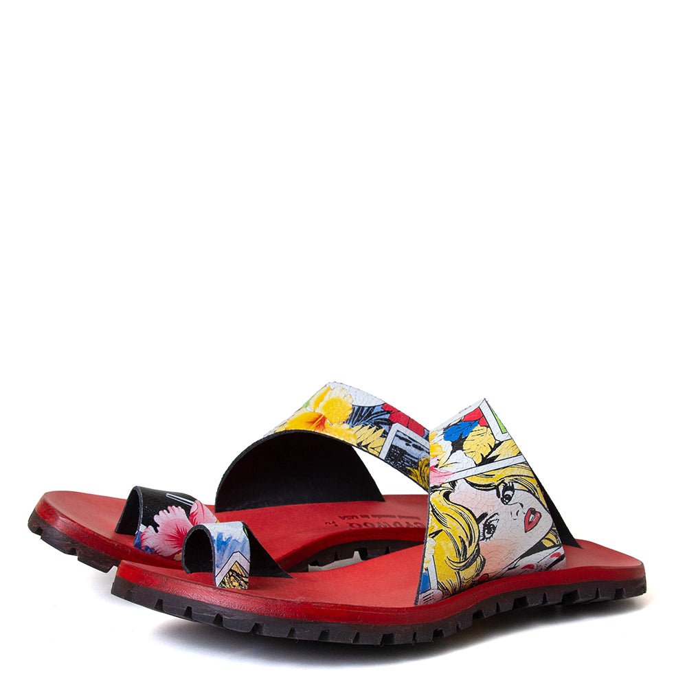 Thong-V Women's Leather Sandal