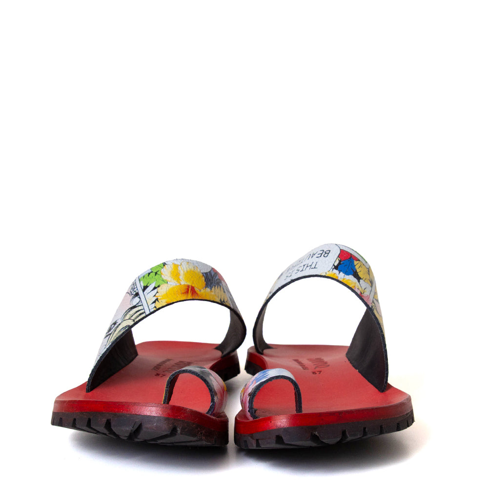 Thong-V Women's Leather Sandal