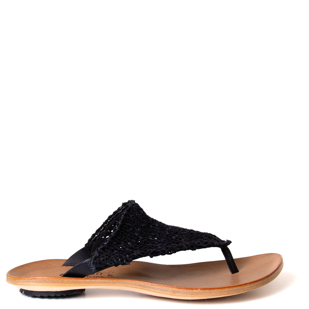 Wave Women's Woven Knit-Leather Sandal