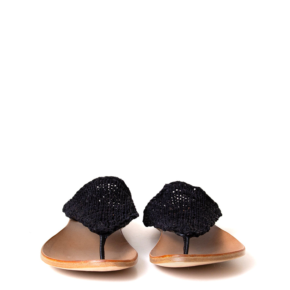 Wave Women's Woven Knit-Leather Sandal