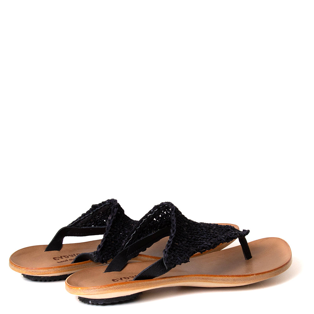 Wave Women's Woven Knit-Leather Sandal