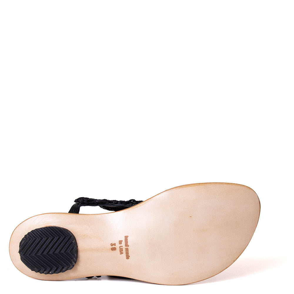 Wave Women's Woven Knit-Leather Sandal