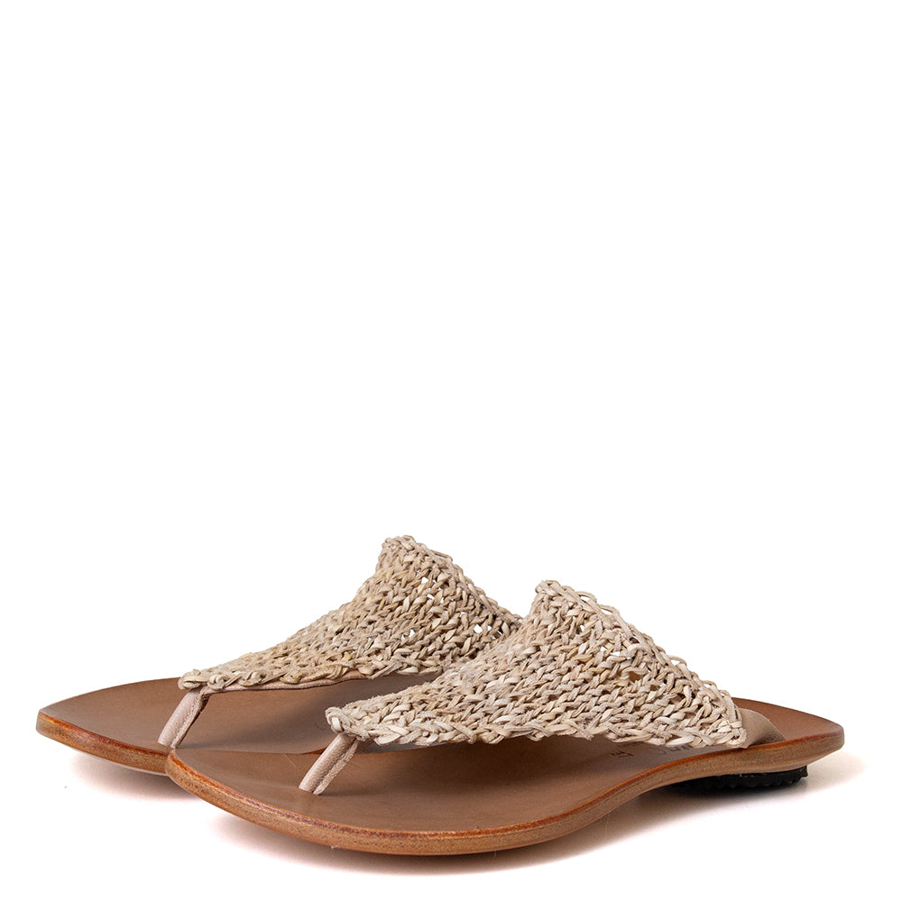 Wave Women's Woven Knit-Leather Sandal