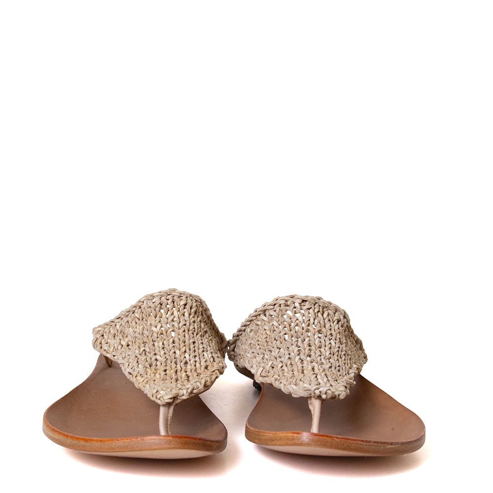 Wave Women's Woven Knit-Leather Sandal