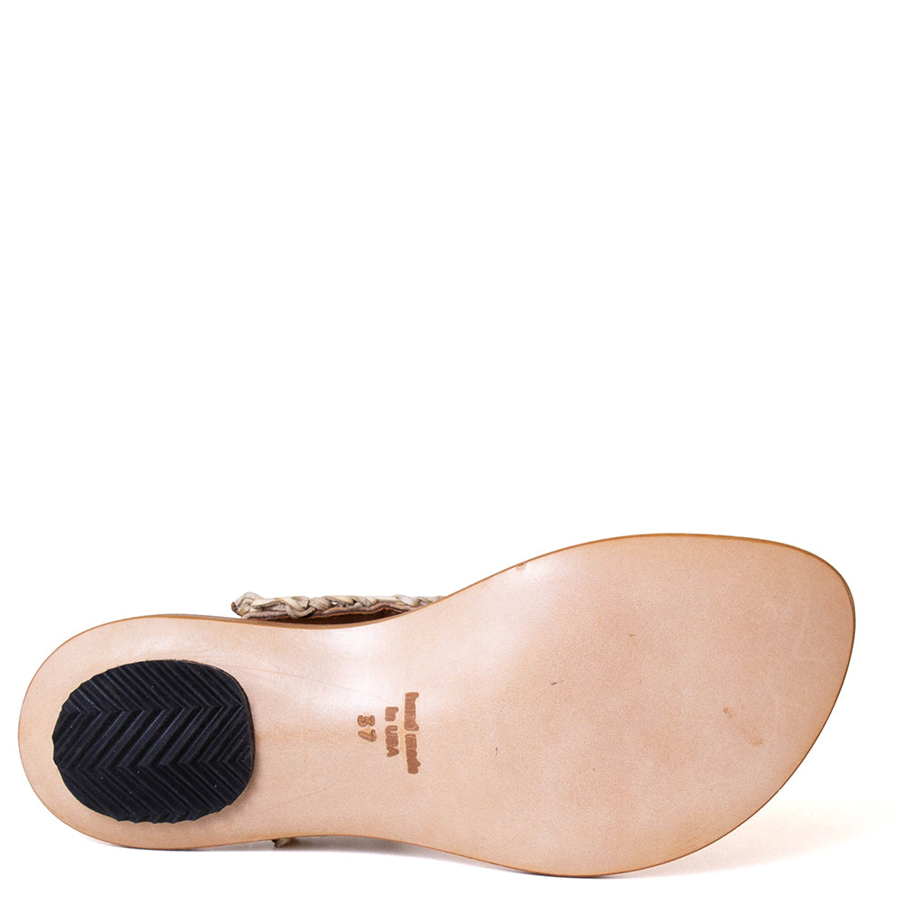 Wave Women's Woven Knit-Leather Sandal