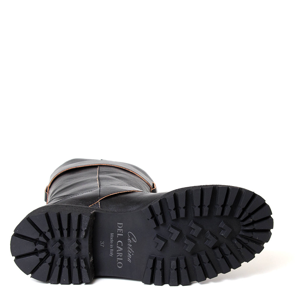 Agathe Women's Leather Moto Boot