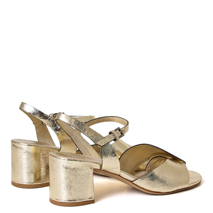 Lydia Women's Leather Heeled Sandal