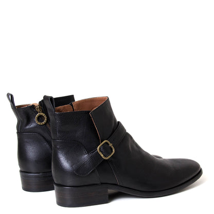 Fiorentini + Baker Colb. Men's black leather dress boot with buckle.