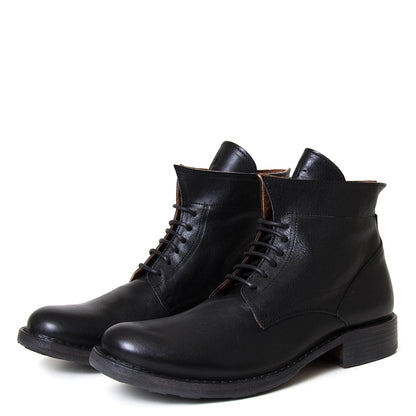 Fiorentini + Baker Eternity 745. Men's black leather lace up boot.